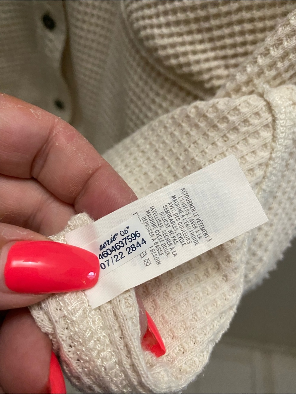 aerie Waffle Lumber Jane shirt - Picture 6 of 8